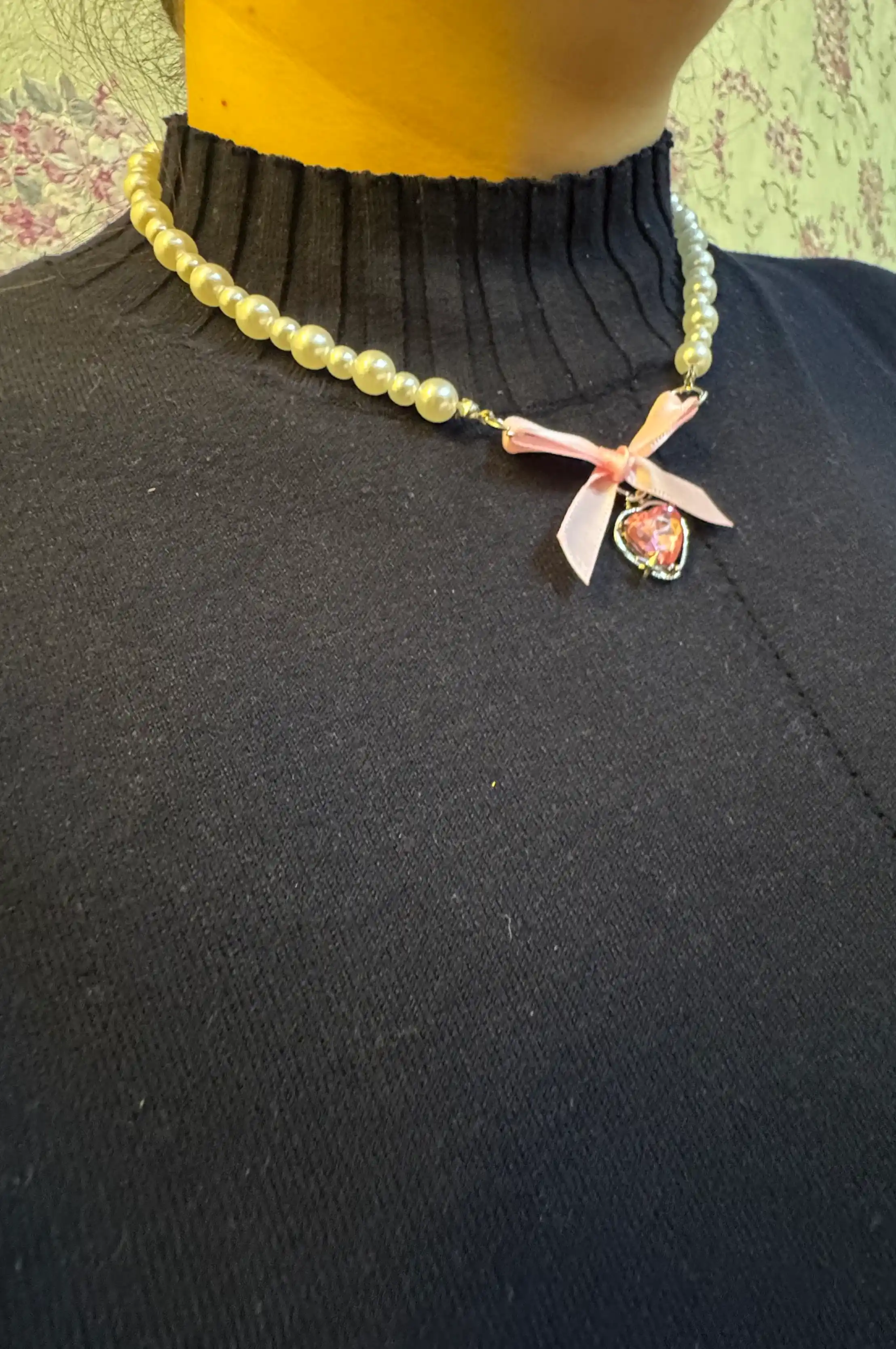 Elegant 4 tasi 1 da choker, ayollar nozik yurak zanjir taqinchoqlari, ayollar marjonlari
