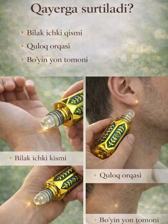 Mushkambar ADREES erkaklar uchun mushk atirlar, 8 ml