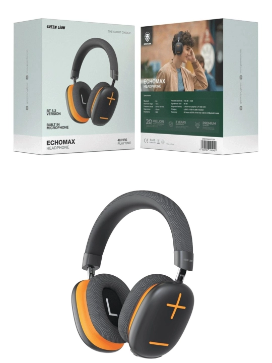 Green Lion EchoMax Bluetooth Quloqchin – BT 5.4, 48 soat ishlash va mikrofon bilan