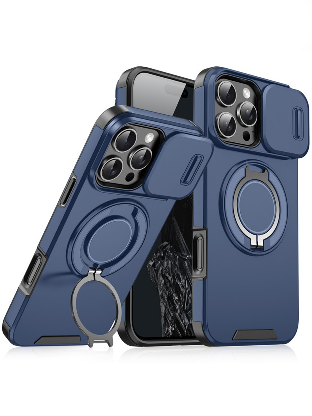 G‘ilof iPhone 13, 14, 15, 16, Pro, Pro Max, rangli, silikon - 