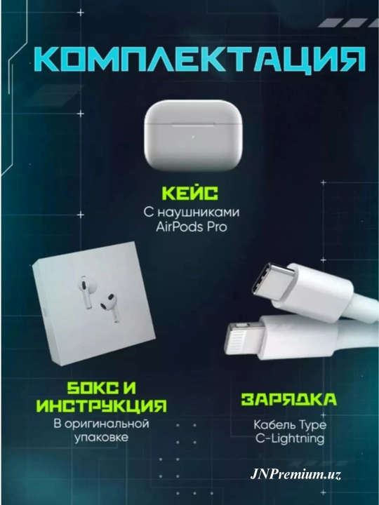 Беспроводные сенсорные наушники Pods 3 — для iPhone, Android, Windows - 