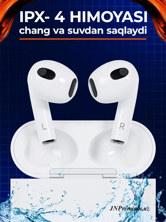 Sensorli simsiz quloqchinlar Pods 3 — iPhone, Android, Windows uchun