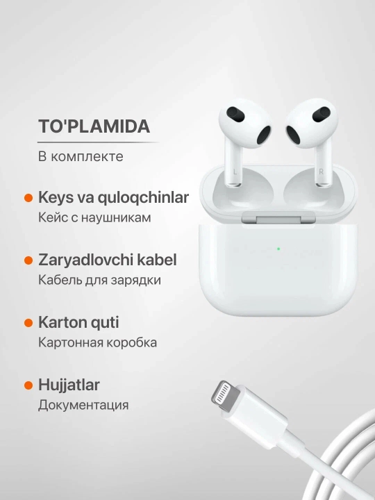 Pods 3 Simsiz naushniklar — iOS, Android, Windows uchun
