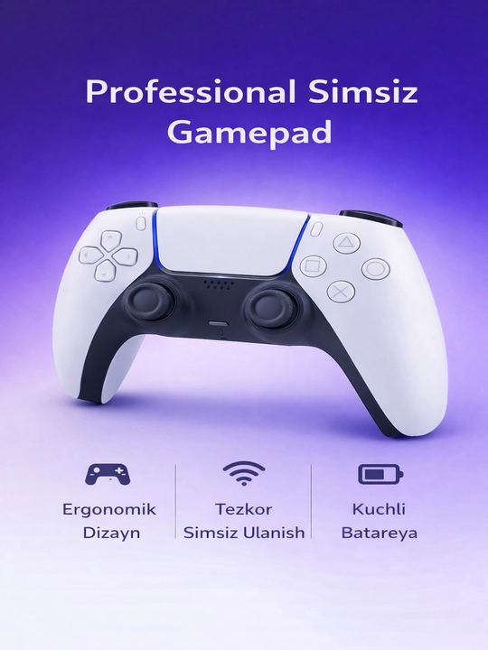 Simsiz O‘yin Joystigi (PC / PS / Android bilan mos)