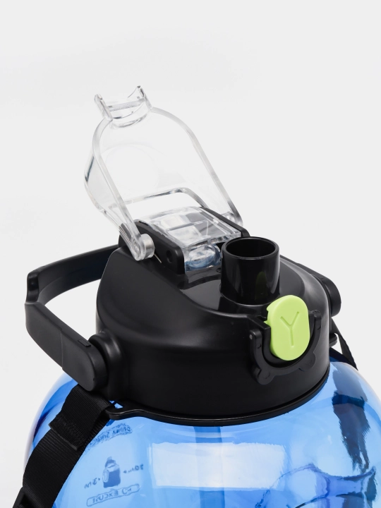 Suv va ichimliklar uchun trubkali katta butilka, 3000 ml, BIG Cup