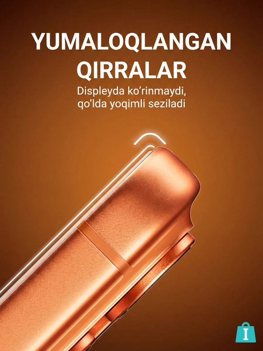 Ramkasiz himoya oynasi iPhone uchun, qora hoshiyasiz, 13, 14, 15, 16, 17, Pro va Pro Max