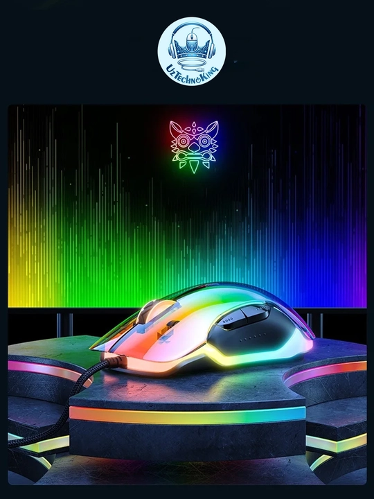 Игровая мышь ONIKUMA CW925 RGB, 12800 DPI, 7 кнопок, 1000 Гц, проводная USB для ПК