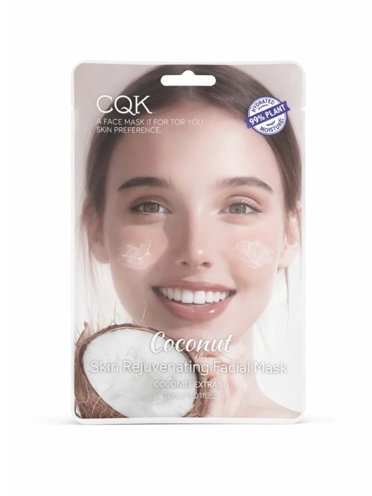 Маска для лица CQK увлажняющая и питательная, Aloe Vera / Coconut Facial Mask 30 мл