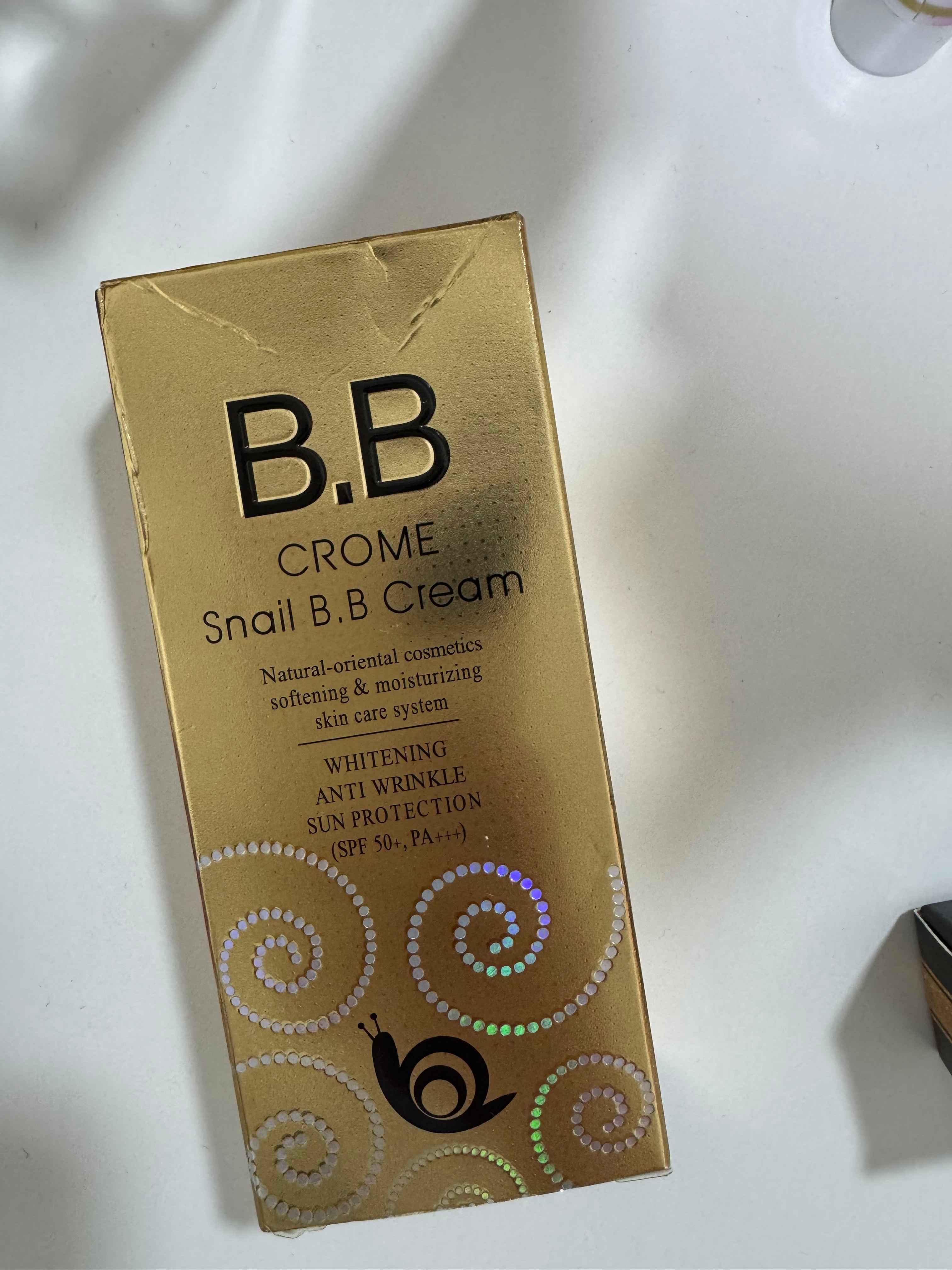 Тональный крем BB Crome Snail SPF 50+ многофункциональный, отбеливающий, 50 мл