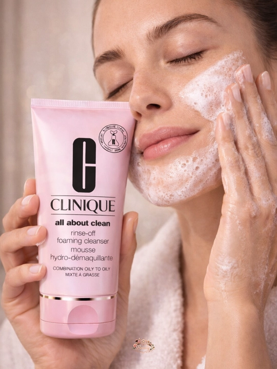 Clinique All About Clean Foaming Cleanser, пенка для умывания для комбинированной кожи