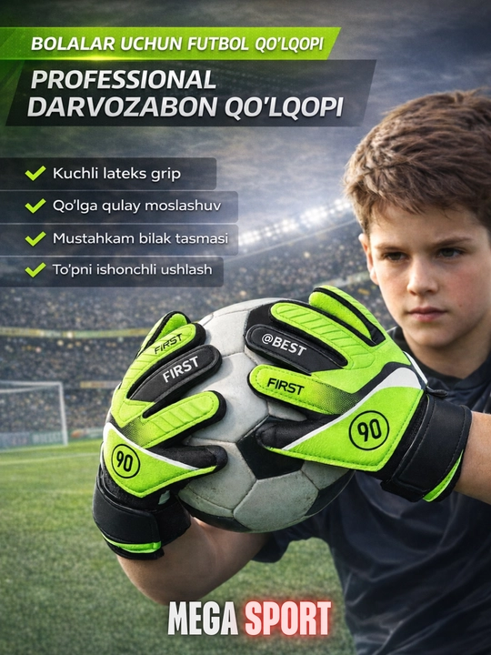 Futbol darvozabon qo'lqoplari T90 - 