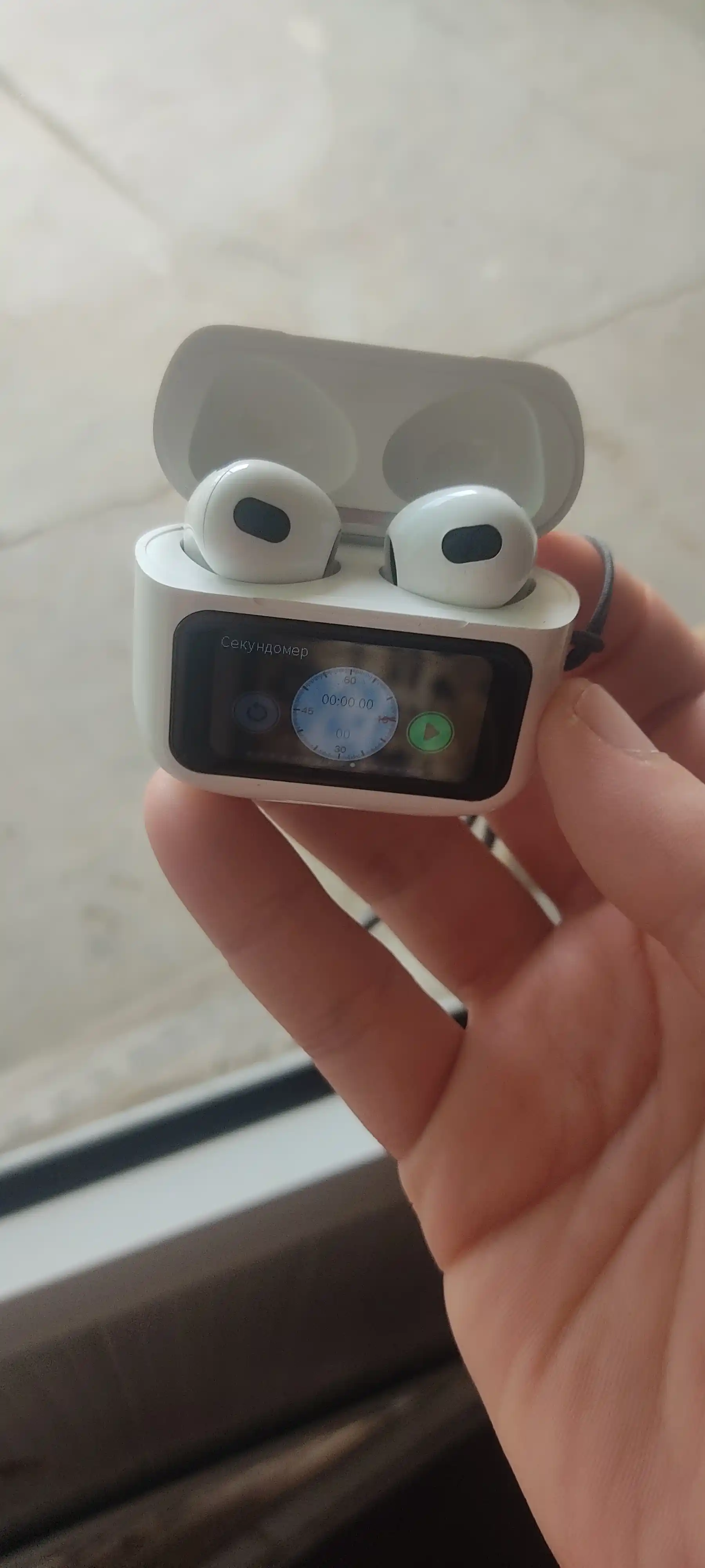 Simsiz quloqchinlar, displeyli, iPhone va Android Pods Pro 2 iOS uchun, sensorli ekrani