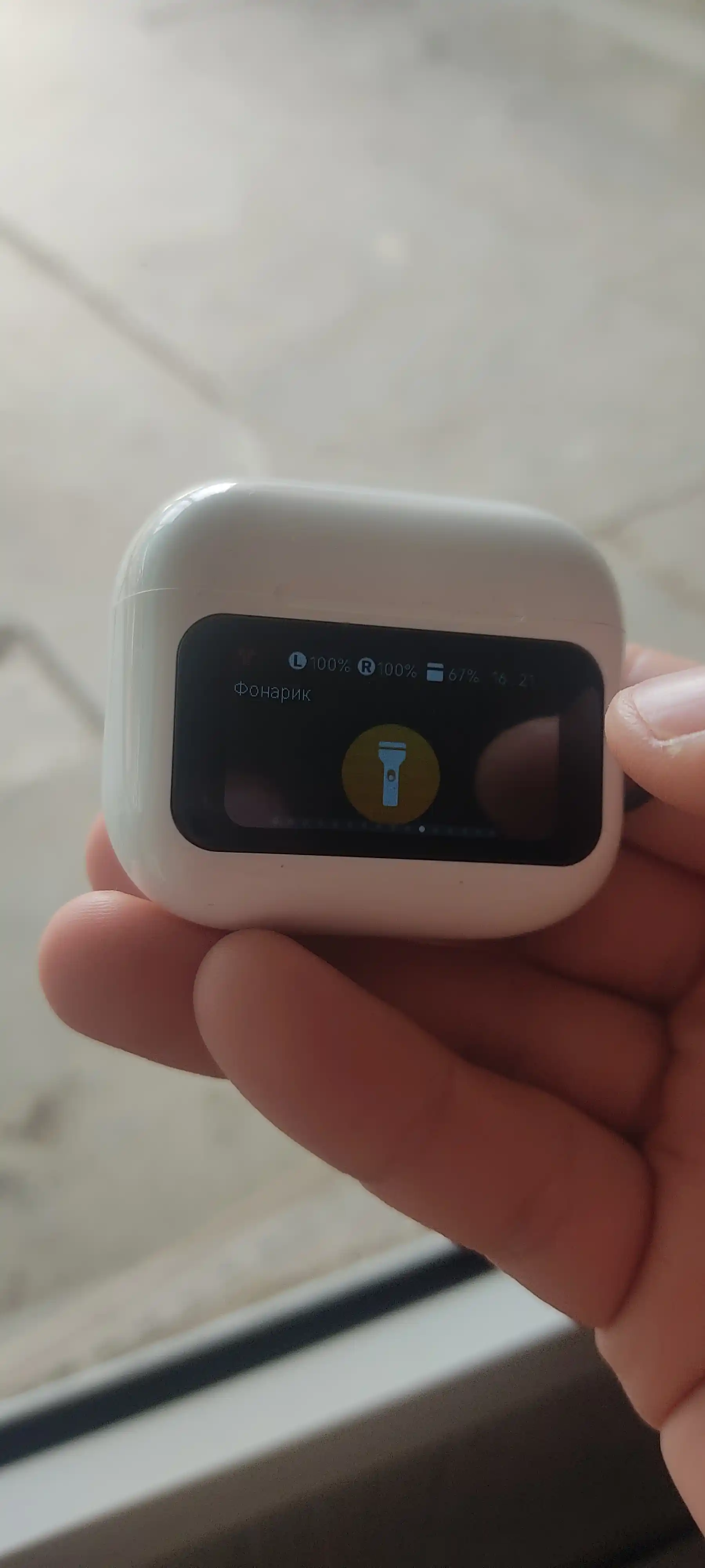 Simsiz quloqchinlar, displeyli, iPhone va Android Pods Pro 2 iOS uchun, sensorli ekrani