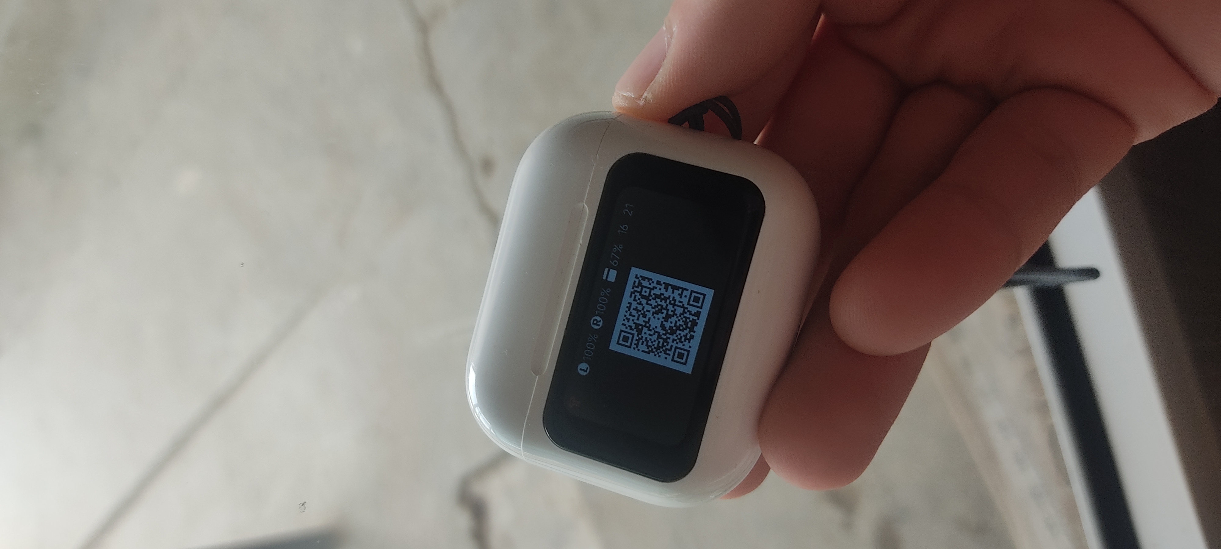 Simsiz quloqchinlar, displeyli, iPhone va Android Pods Pro 2 iOS uchun, sensorli ekrani