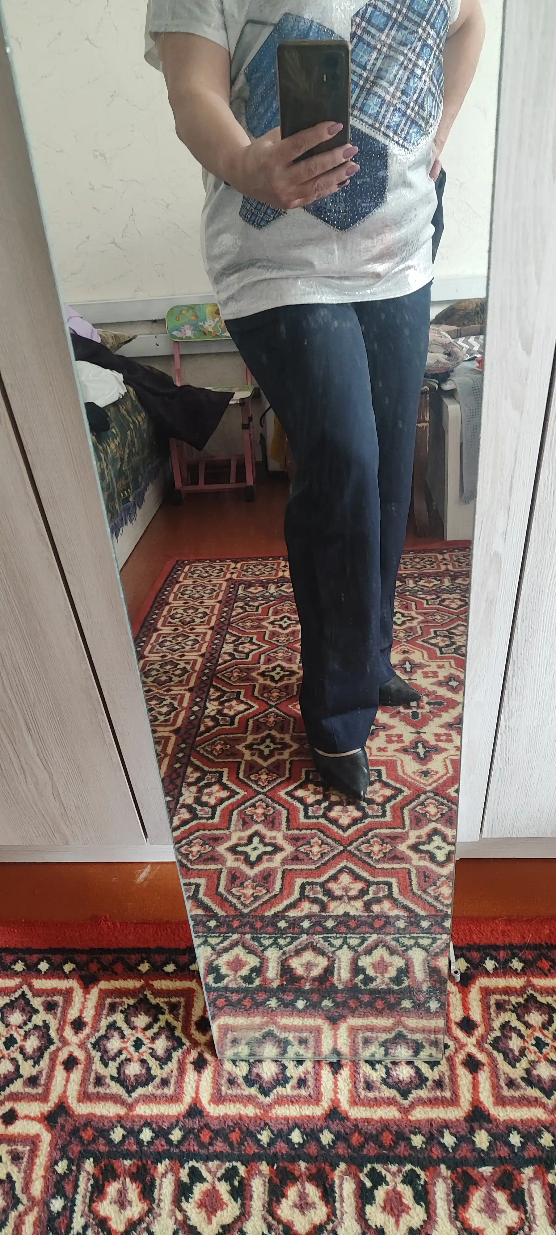 Ayollar shimi, bahorgi, klassik, keng kyulotli, 46-64 o‘lchamli, ofis uchun