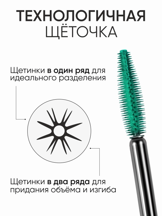 LIMONI Тушь для ресниц, удлиняющая и объемная