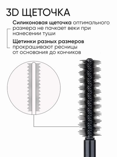 LIMONI Тушь для ресниц, удлиняющая и объемная