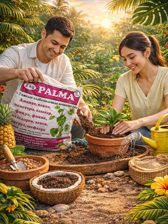 PALMA Universal o‘simliklar uchun tayyor tuproq aralashmasi, 2 kg