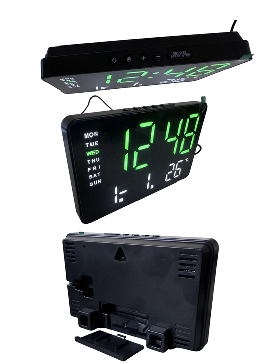 LED elektron stol soati budilnik, sana va temperatura