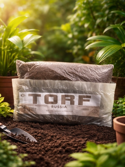 TORF RUSSIA - Универсальная торфопочвенная смесь, питательный субстрат для растений, 1 литр