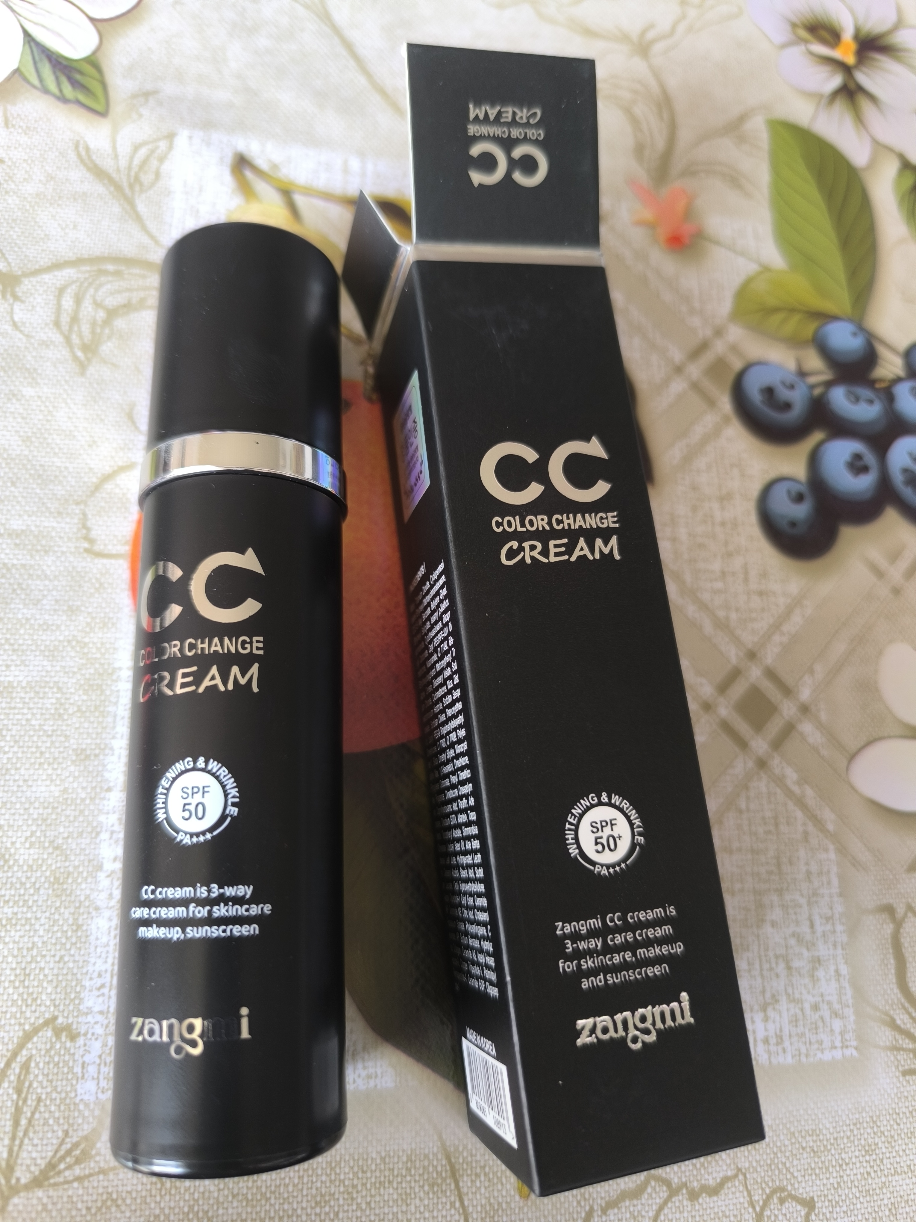 CC крем ZANGMI SPF 50 — спф крем лица с эффектом color change и корейский защита от солнца