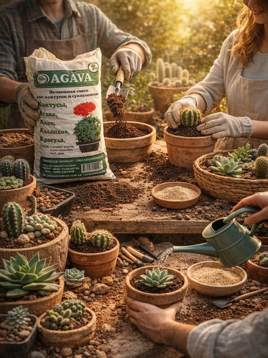 AGAVA – Специальная почвенная смесь для кактусов и суккулентов