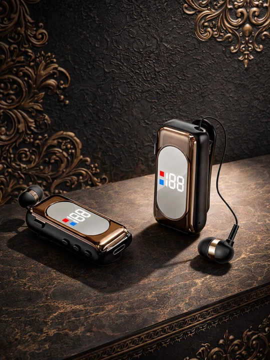 AKZ Q26 / Q33 Clip-on Stereo Наушники с LED-дисплеем и мощным звуком