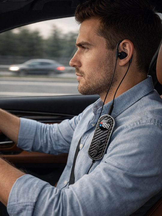 AKZ Q26 / Q33 Clip-on Stereo Наушники с LED-дисплеем и мощным звуком
