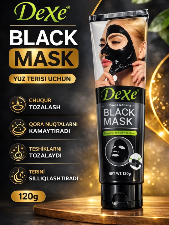 Маска для лица DeXe – Black Mask и Gold Mask, peel-off маски, 120 г