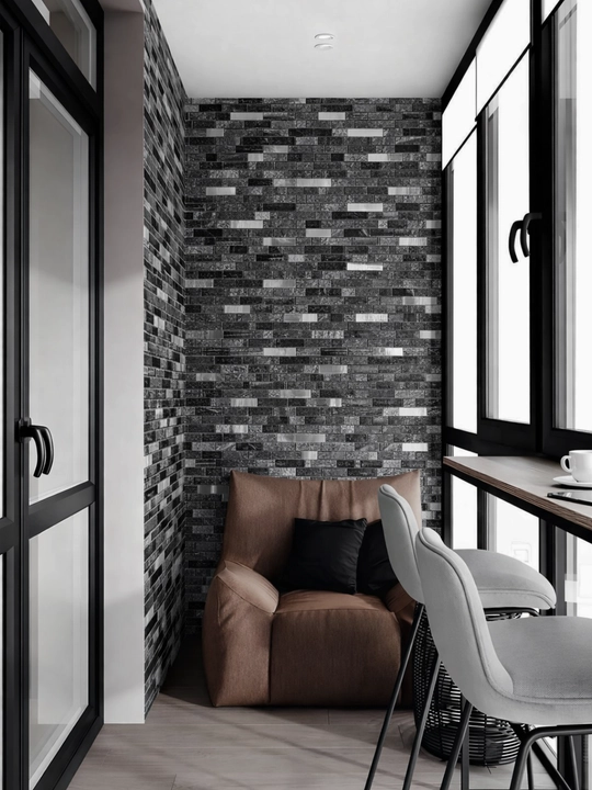 Devor uchun o‘zi yopishadigan mozaikali qattiq pvx panel 30.3 × 27.5 sm, bezakli 3D panel