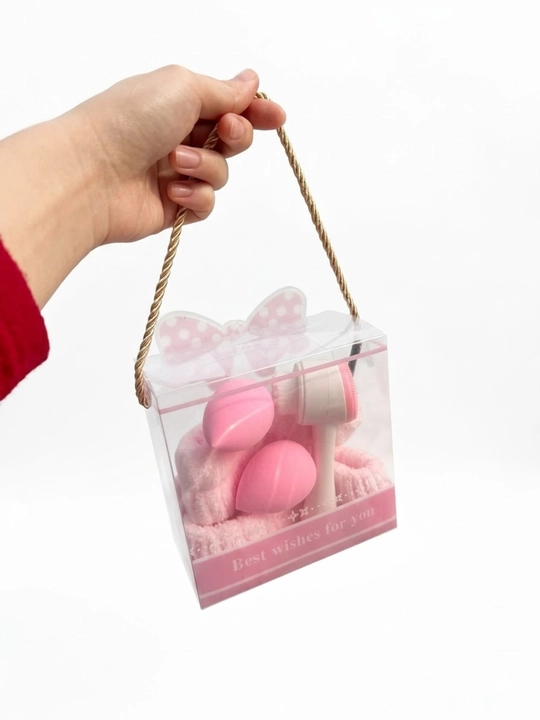 Набор аксессуаров для макияжа, спонжи beauty blender и щётка для лица