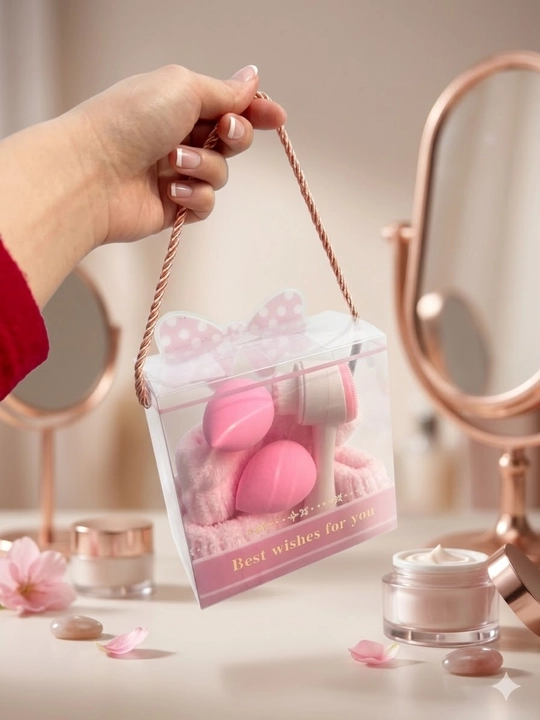 Набор аксессуаров для макияжа, спонжи beauty blender и щётка для лица