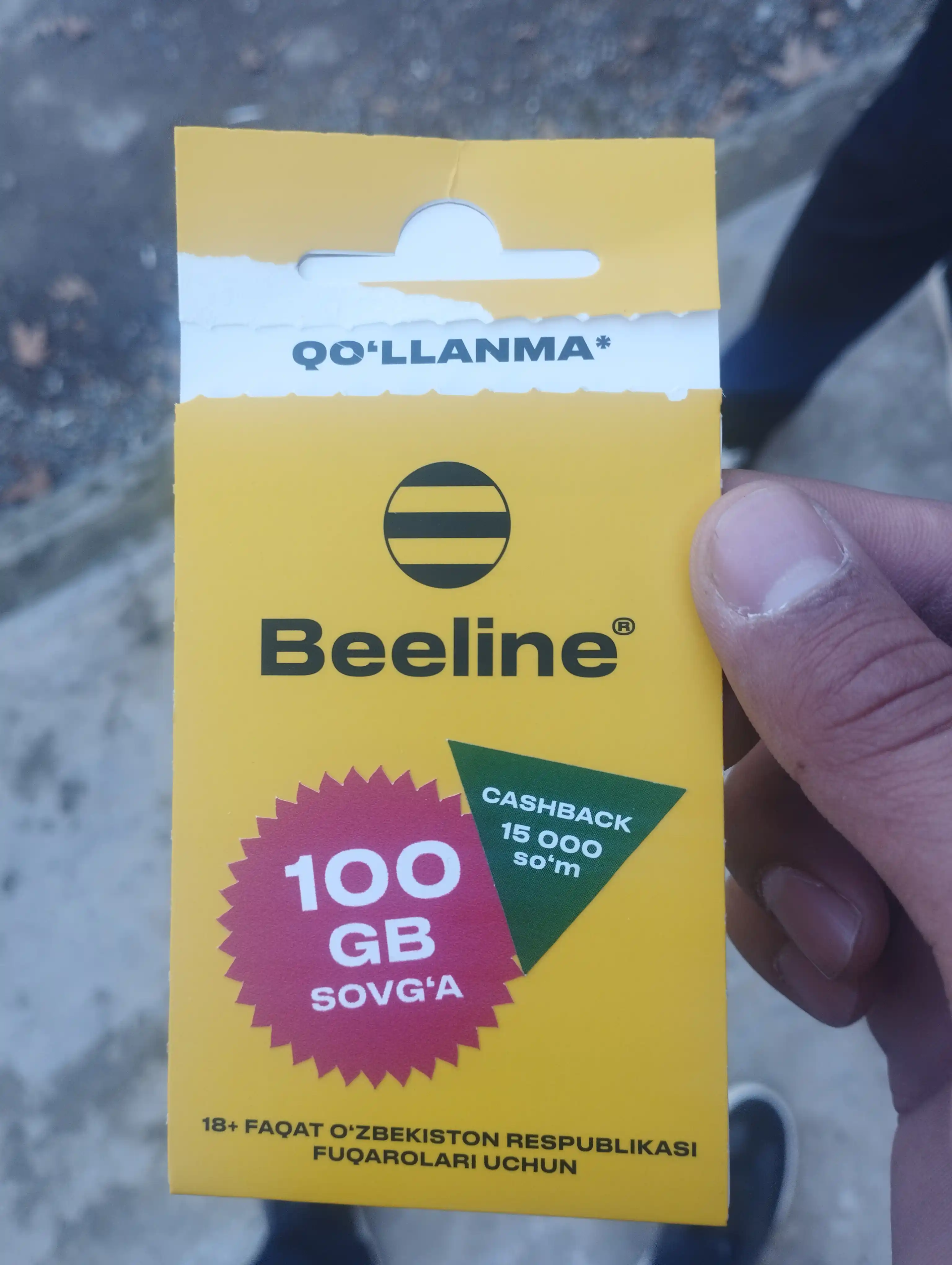 SIM-карты Beeline для всех типов мобильных устройств бонус на 3 месяц 100ГБ , 15000