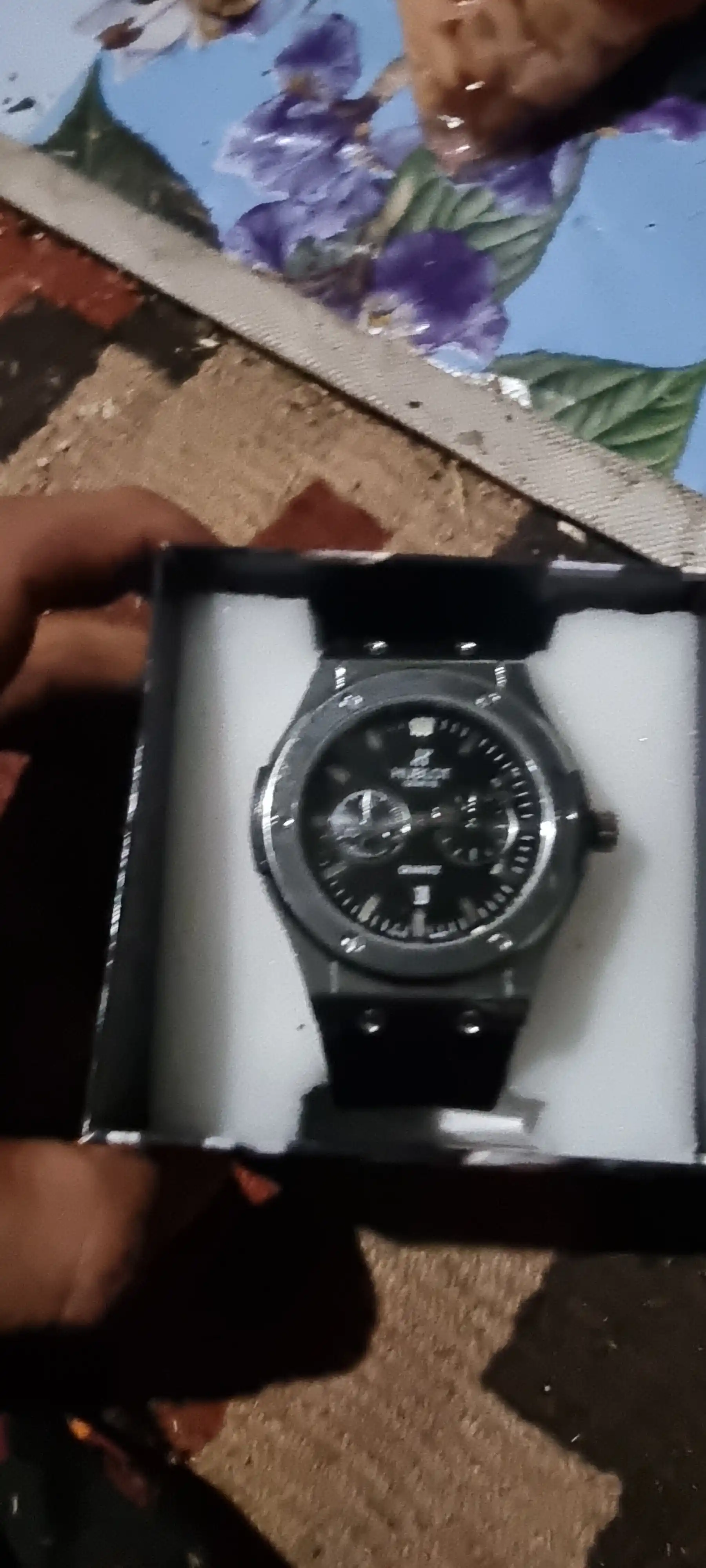 Hublot erkaklar soati, klassik va sport, erkaklar aksessuarlari, quti to‘plamida