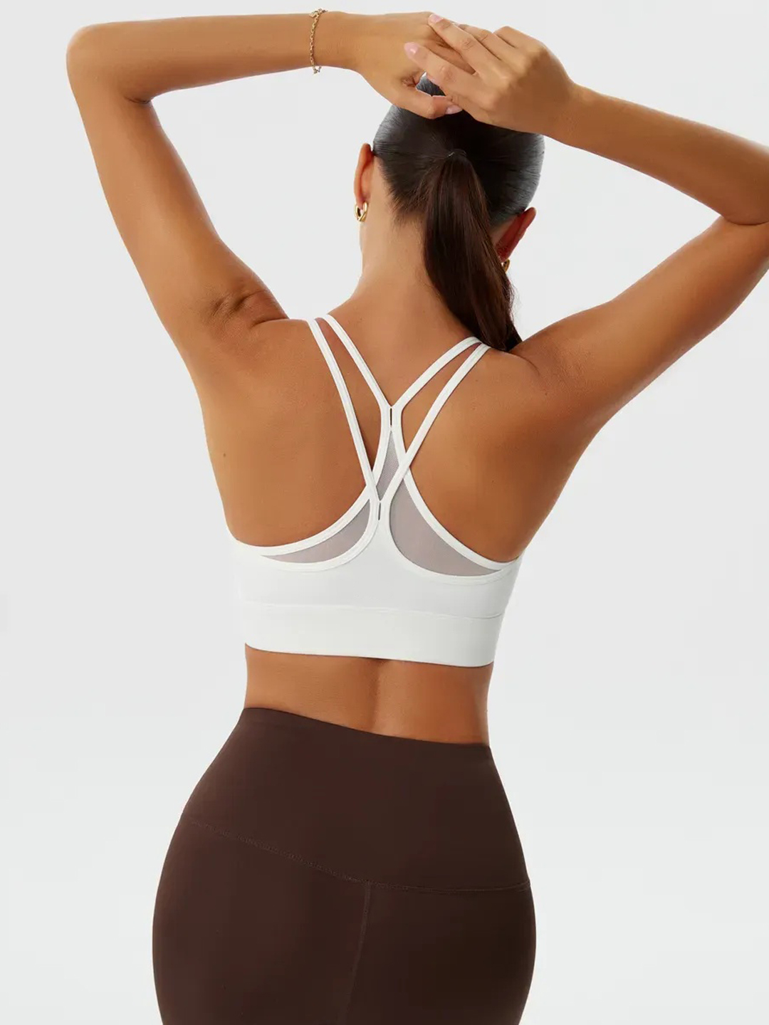 Topik, sport top, fitnes uchun chashkali sport topi, yoga, sport kiyimlari ayollar uchun