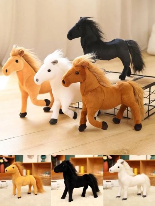 Мягкая игрушка лошадь, 35 см