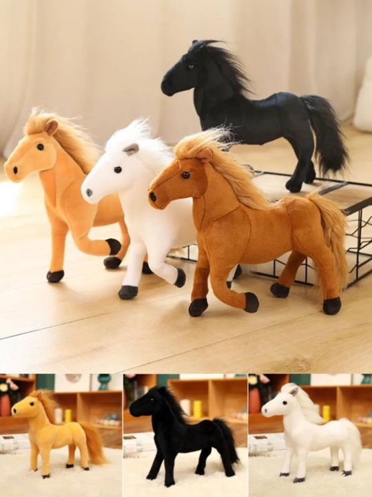 Мягкая игрушка лошадь, 35 см