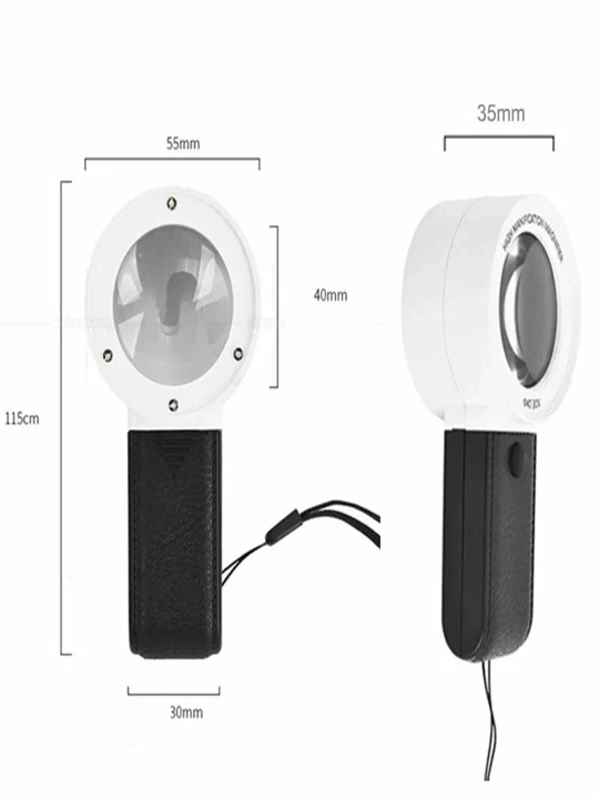 LED yoritgichli 30x optik lupa, mayda detallarni ko‘rish uchun kattalashtirgich