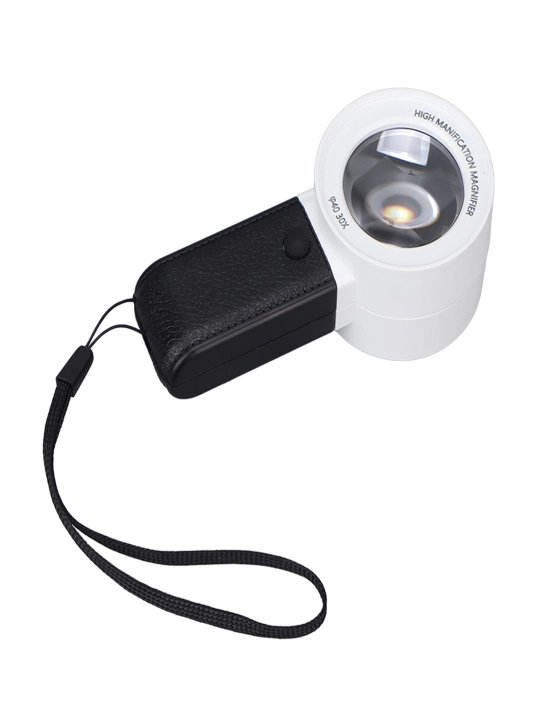 LED yoritgichli 30x optik lupa, mayda detallarni ko‘rish uchun kattalashtirgich