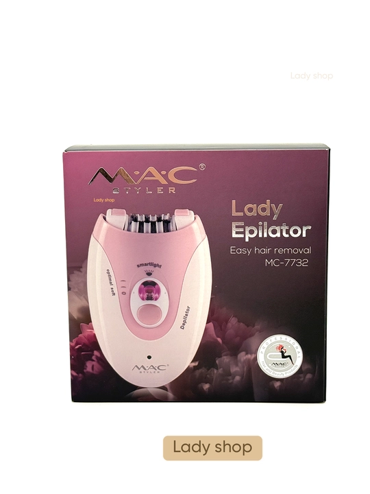 Epilyator MAC Styler, ayollar uchun, elektr epilyator, tana va oyoqlar uchun, silliq teri