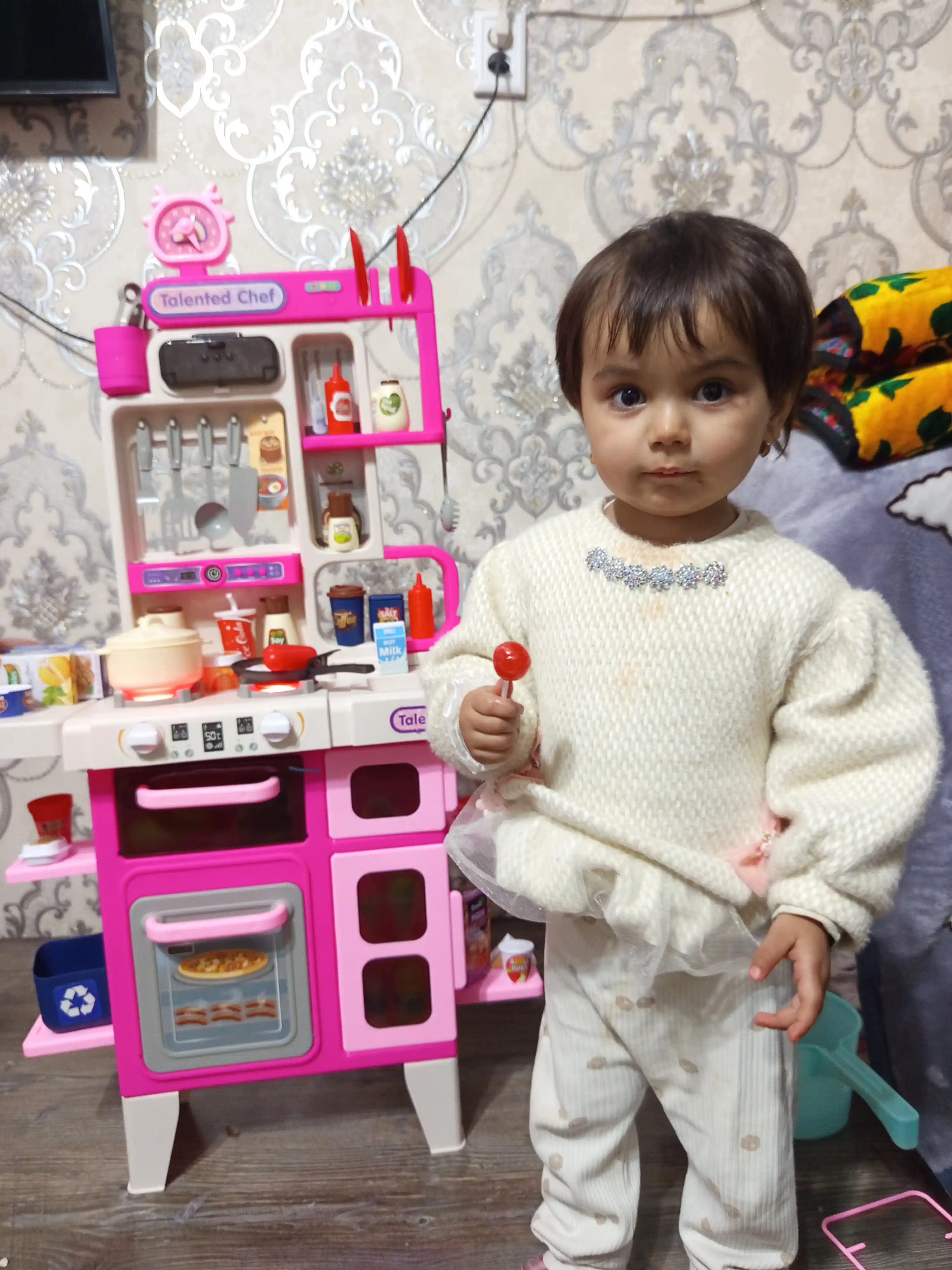 Детская игрушечная кухня, игровой набор с водой, паром, звуком или без них, набор посуды