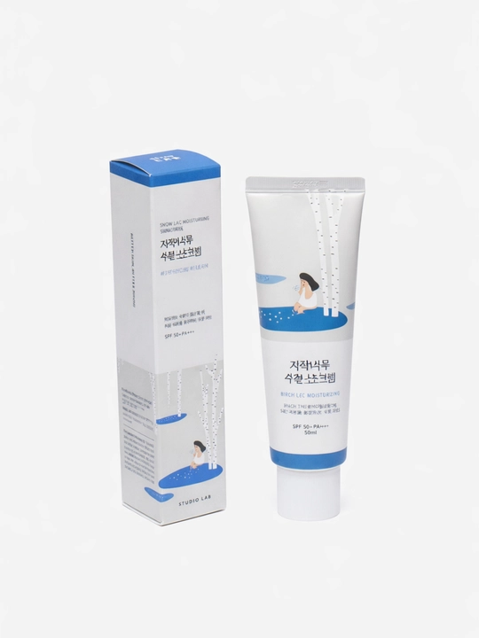 Солнцезащитный крем Round Lab Birch Juice Moisturizing Sunscreen SPF50+ PA++++, 50 мл