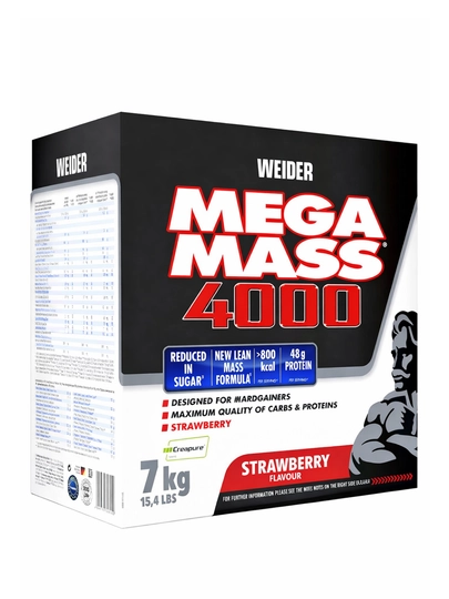 Гейнер Mega Mass Gainer 4000 колорий Weider 1-3-7 кг — MUSCLE-MEGAMASSOQ-КРАСН-7kg