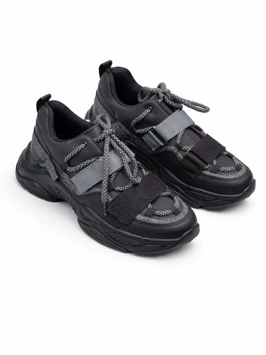 Кроссовки женские, на массивной подошве, черные, в стиле Balenciaga