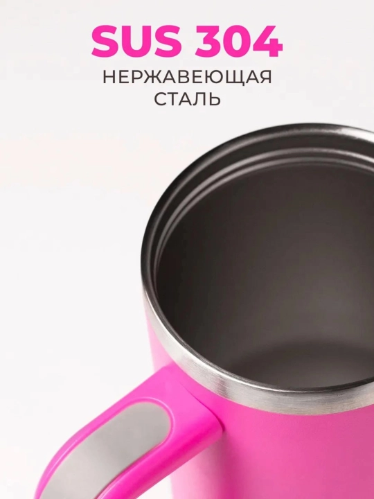 Vakuumli termokrujka Stanley uslubida – qopqoqli termos krujka qahva va sayohat uchun
