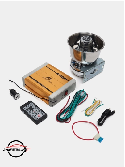 Автосирена AS820, 600W–1200W, дистанционное управление, мощная система, 12V — AVTOBOO-SERENA1KARNAY