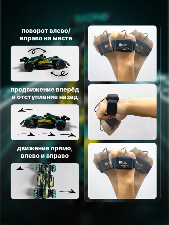 Детская машинка Speedracer с управлением жестами руки и функцией дрифта