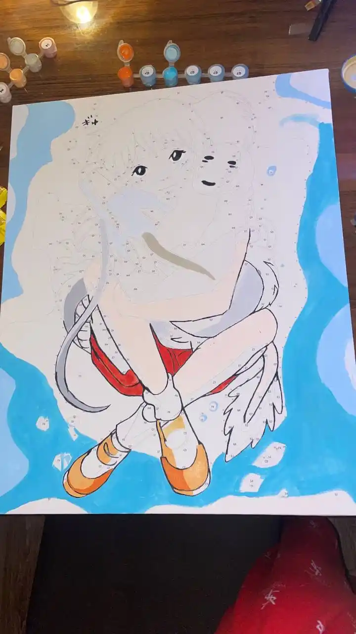 Raqamlar bo'yicha rasm chizish ARTERY "Anime" 40×50 sm, bo'yoqli holst, bo'yama to'plami