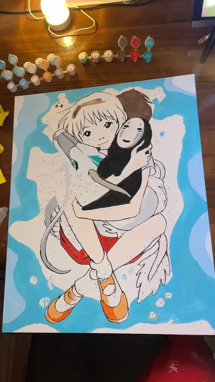 Raqamlar bo'yicha rasm chizish ARTERY "Anime" 40×50 sm, bo'yoqli holst, bo'yama to'plami