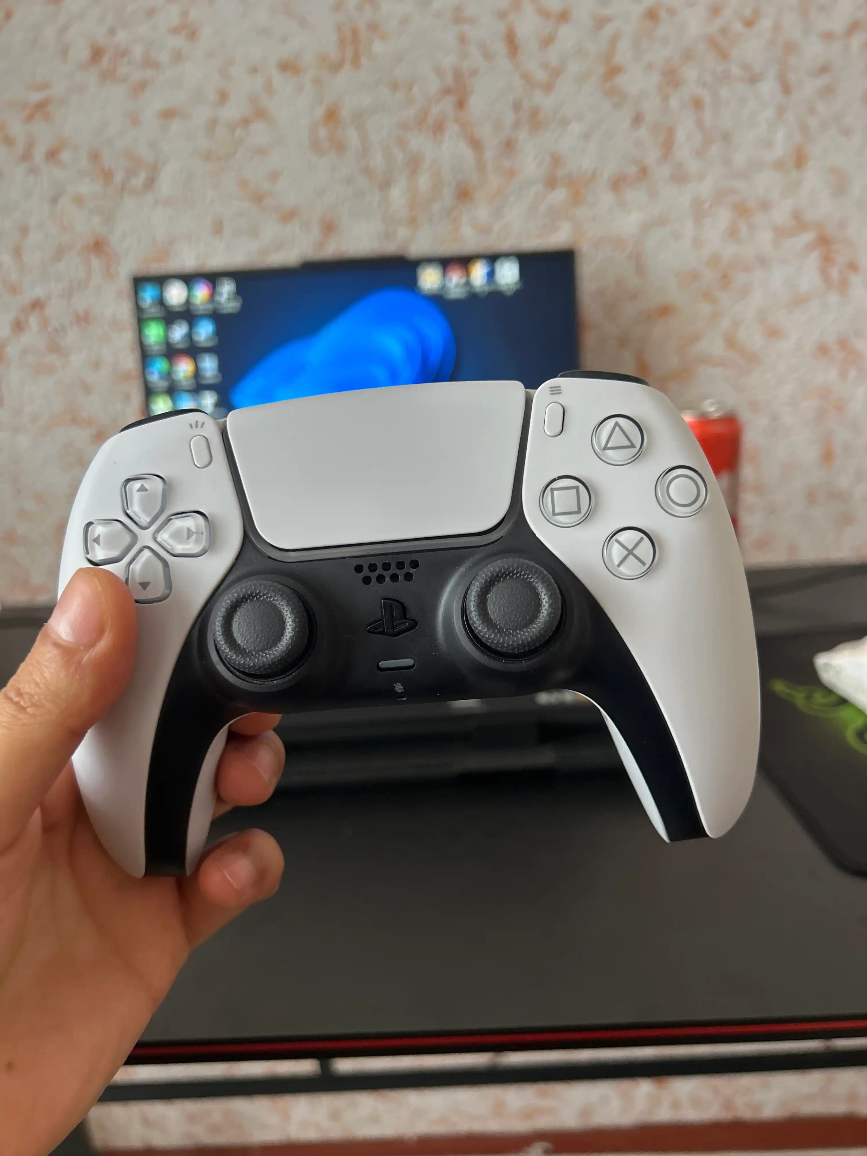 PS5 uchun simsiz geympad, PlayStation 5 joystick, DualSense, оq rang